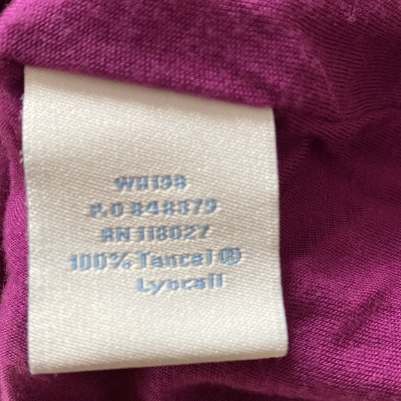 BODEN Sz 8 Tencel Lyocell  Jersey V -Neck  Long Sleeve Dress Purple - Picture 5 of 7